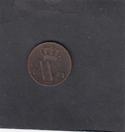 Beschrijving: 1 Cent WILLEM III